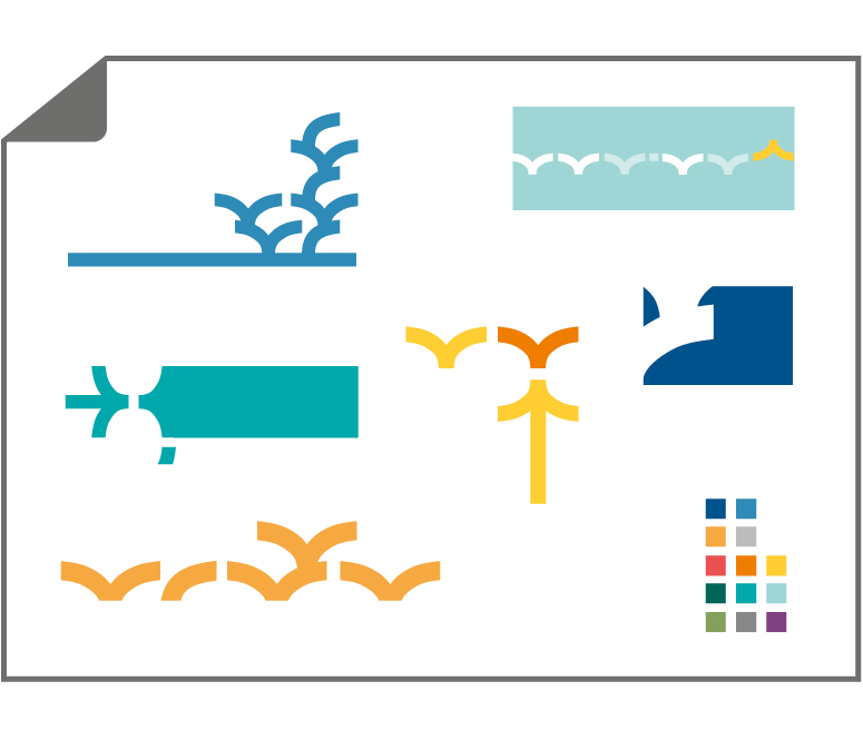 Grafik i mönster som dokument